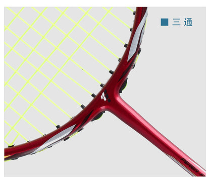 JF PERER POWER V6 Badminton Racket Toray T700 Shock-proof unique frame design enhancing the shock-absorbing effect