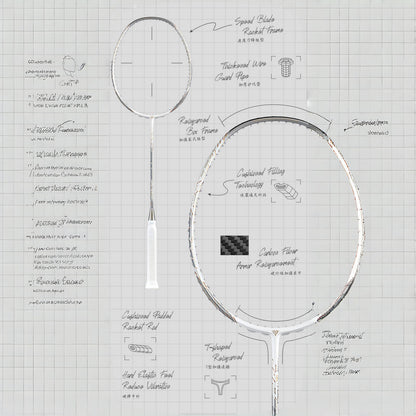 GXS P.R.IND UNI.EXPLORER.1970 badminton racket(gift box)